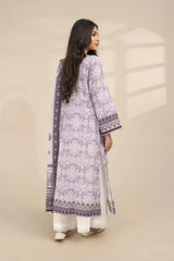 2PC Unstitched Printed Lawn Shirt and Dupatta KSD-3387 Printed KHAS STORES 