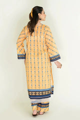 2PC Unstitched Printed Lawn Shirt and Trouser I KST-3829 Printed KHAS STORES 