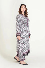 2PC Unstitched Printed Lawn Shirt and Trouser I KST-3832 B Printed KHAS STORES 