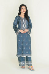 2PC Unstitched Printed Lawn Shirt and Trouser I KST-3833 Printed KHAS STORES 