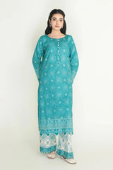2PC Unstitched Printed Lawn Shirt and Trouser I KST-3835 Printed KHAS STORES 