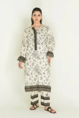 2PC Unstitched Printed Lawn Shirt and Trouser I KST-3836 Printed KHAS STORES 