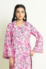 2PC Unstitched Printed Lawn Shirt and Trouser I KST-3837 Printed KHAS STORES 