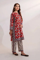 2PC Unstitched Printed Lawn Shirt and Trouser KST-3242 Printed KHAS STORES 
