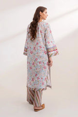 2PC Unstitched Printed Lawn Shirt and Trouser KST-3243 Printed KHAS STORES 