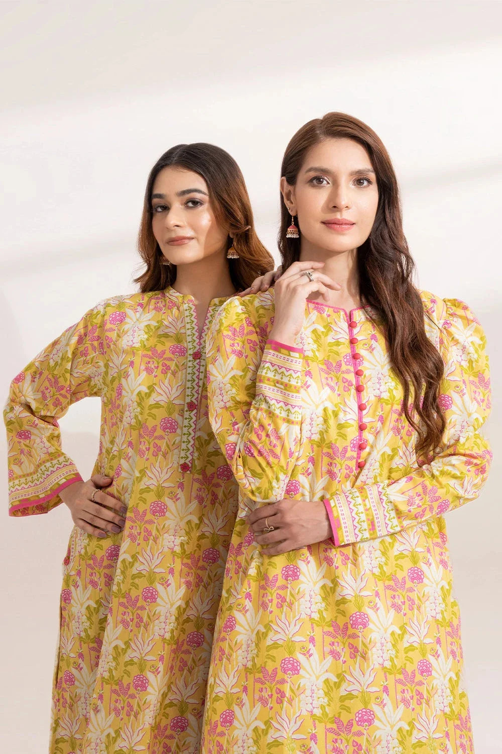 2PC Unstitched Printed Lawn Shirt and Trouser KST-3246 Printed KHAS STORES 