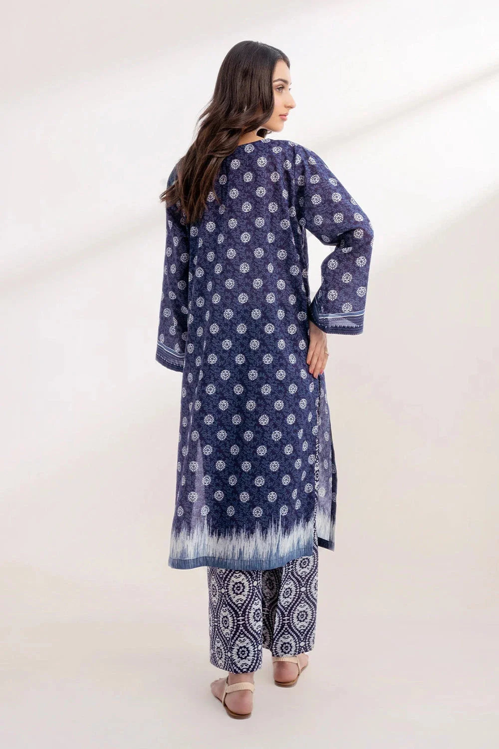 2PC Unstitched Printed Lawn Shirt and Trouser KST-3247 Printed KHAS STORES 