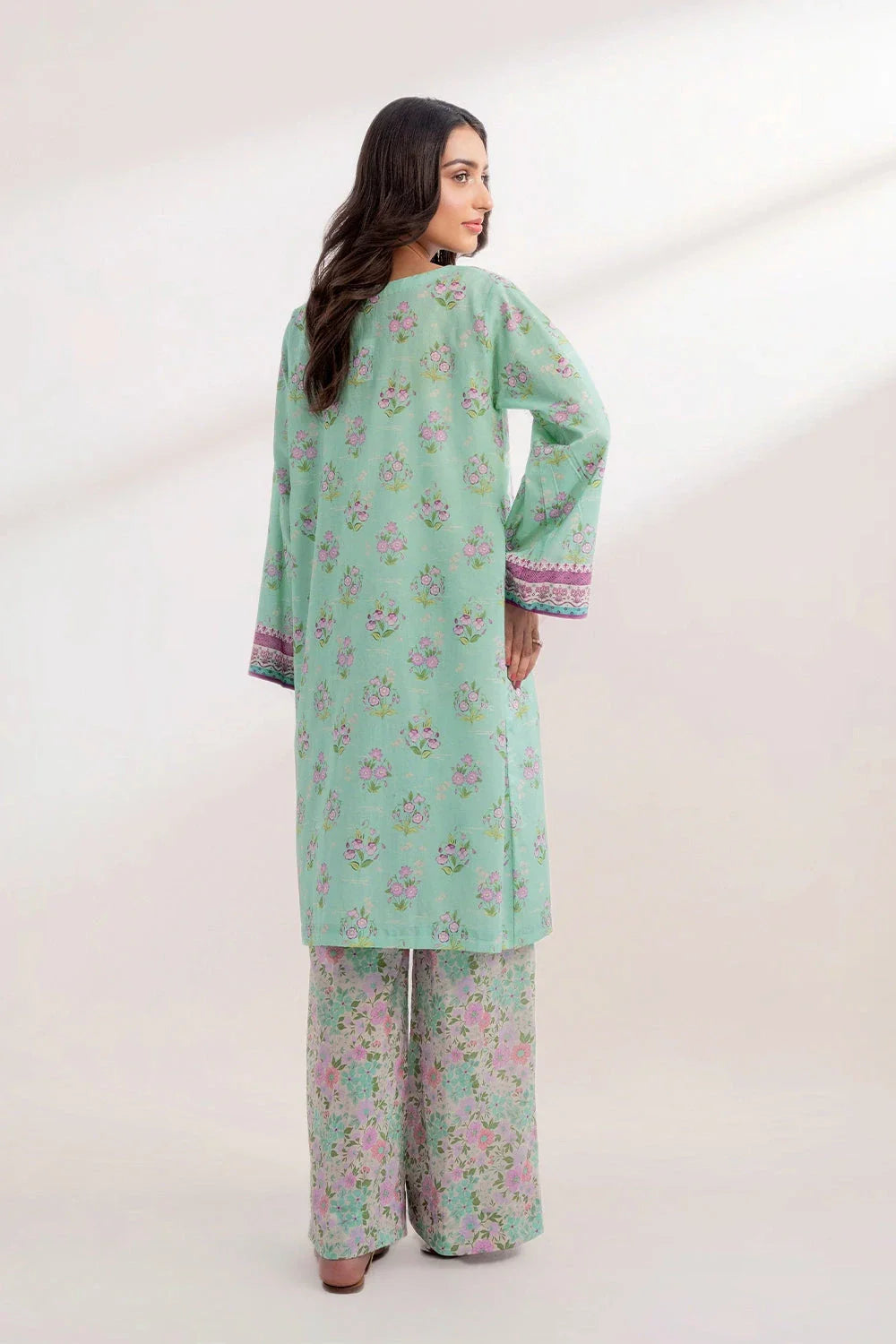 2PC Unstitched Printed Lawn Shirt and Trouser KST-3252 Printed KHAS STORES 