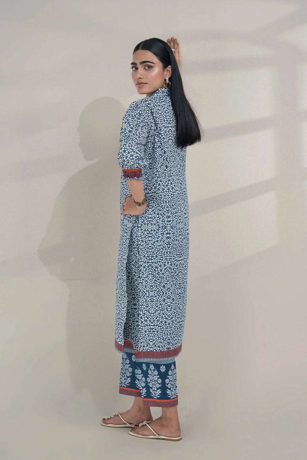 2PC Unstitched Printed Lawn Shirt and Trouser KST-3253 Printed KHAS STORES 
