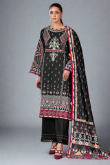 3PC Embroidered Unstitched Cambric Suit KCCE-2845 Embroidered KHAS STORES 