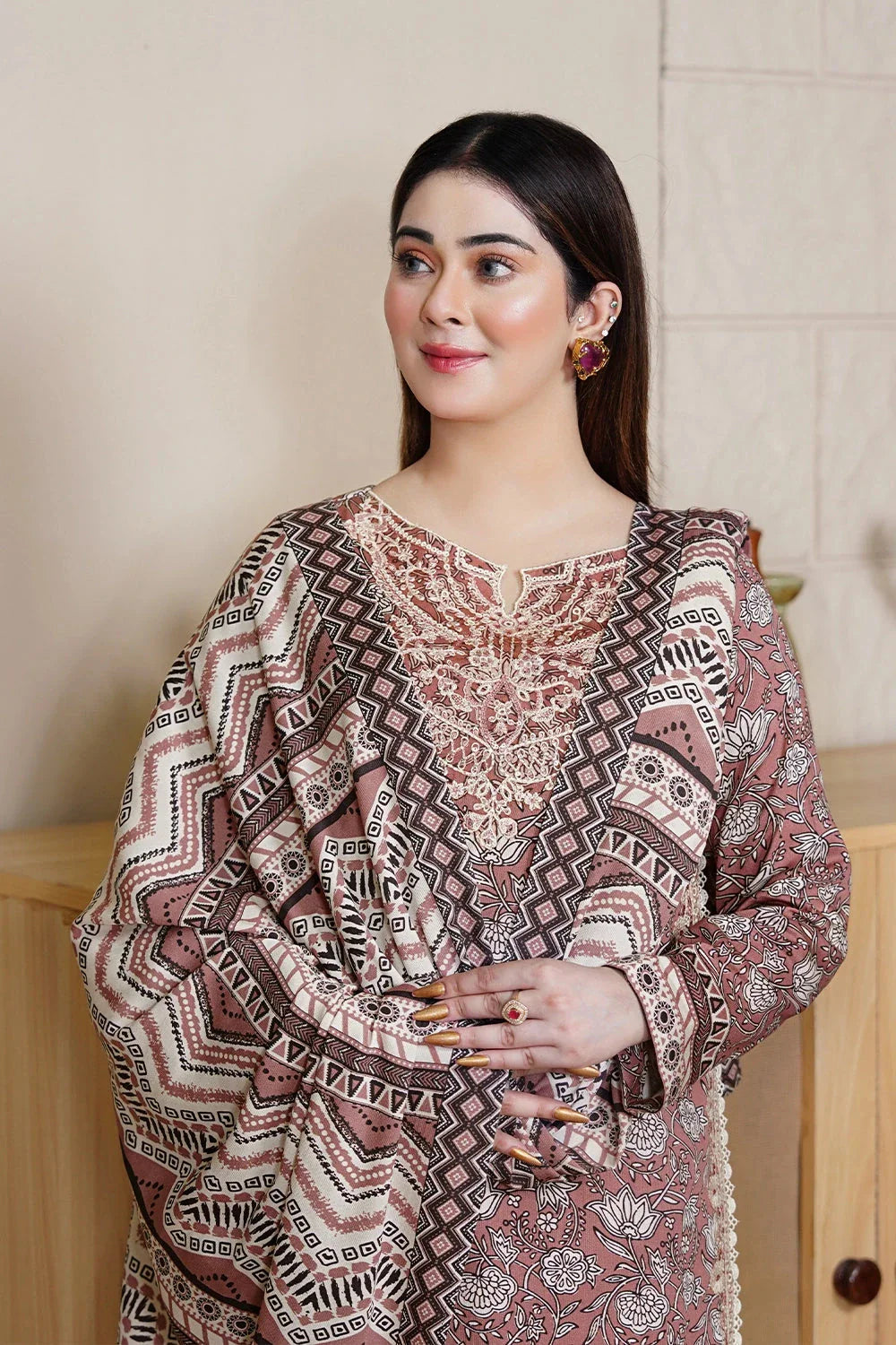 3PC Embroidered Unstitched Kotail Linen Suit KKTE-3606 Embroidered KHAS STORES 