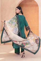 3PC Embroidered Unstitched Lawn Suit KC-3327 Embroidered KHAS STORES 