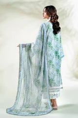 3PC Embroidered Unstitched Lawn Suit | KC-3774 Embroidered KHAS STORES 