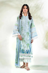 3PC Embroidered Unstitched Lawn Suit | KC-3774 Embroidered KHAS STORES 