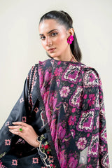 3PC Embroidered Unstitched Lawn Suit | KC-3777 Embroidered KHAS STORES 