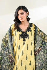 3PC Embroidered Unstitched Lawn Suit | KC-3778 Embroidered KHAS STORES 
