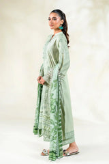 3PC Embroidered Unstitched Lawn Suit | KCE-3808 Embroidered KHAS STORES 