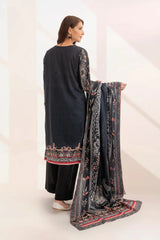 3PC Embroidered Unstitched Lawn Suit KL-3314 Embroidered KHAS STORES 