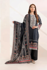 3PC Embroidered Unstitched Lawn Suit KL-3314 Embroidered KHAS STORES 