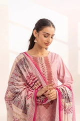 3PC Embroidered Unstitched Lawn Suit KL-3317 Embroidered KHAS STORES 