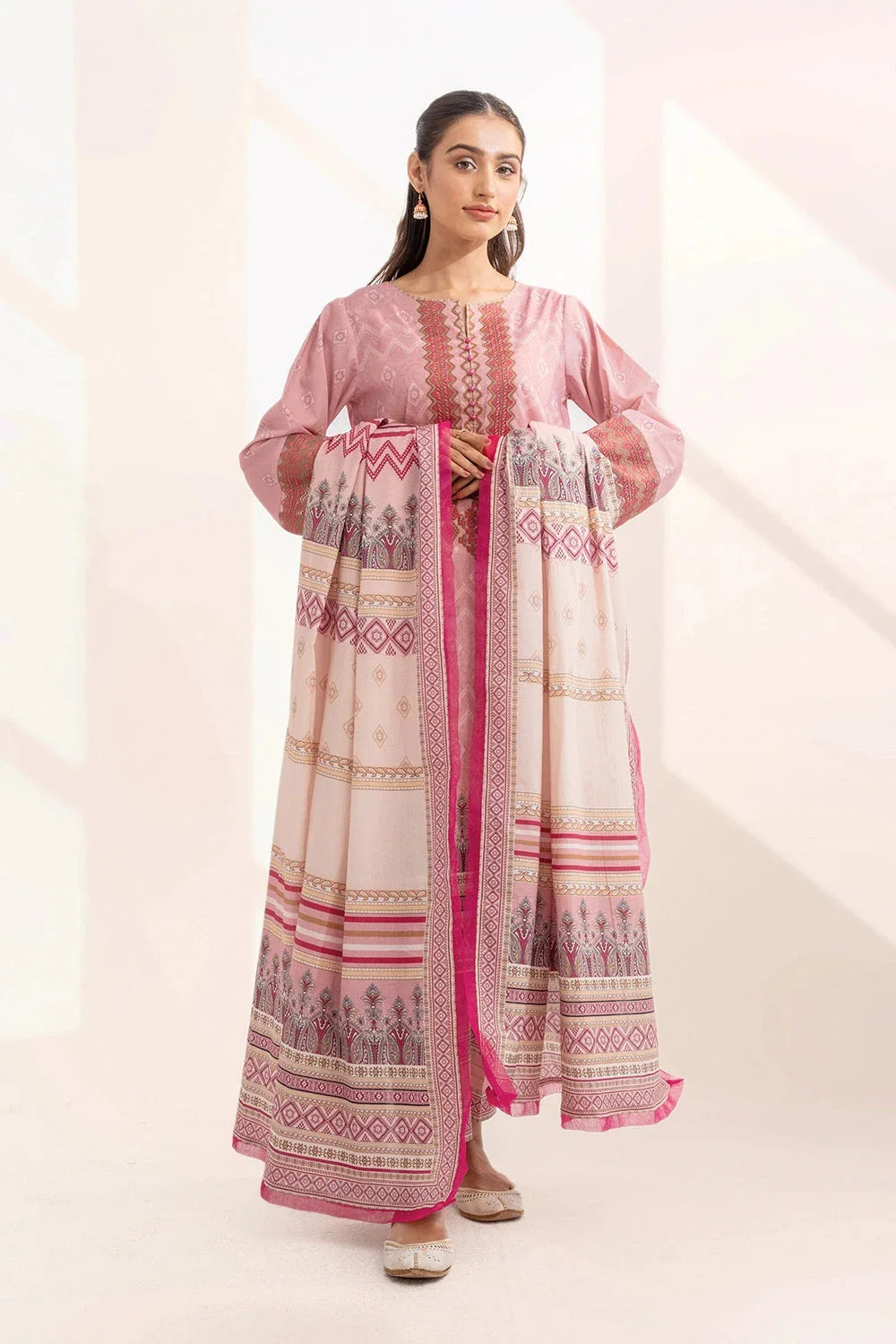 3PC Embroidered Unstitched Lawn Suit KL-3317 Embroidered KHAS STORES 