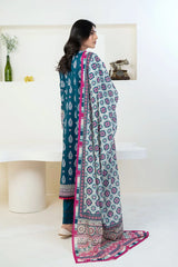 3PC Embroidered Unstitched Lawn Suit KL-3333 Embroidered KHAS STORES 