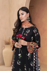 3PC Embroidered Unstitched Lawn Suit KL-3337 Embroidered KHAS STORES 