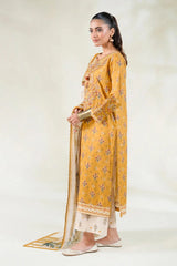 3PC Embroidered Unstitched Lawn Suit | KL-3767 Embroidered KHAS STORES 
