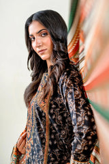 3PC Embroidered Unstitched Lawn Suit | KL-3768 Embroidered KHAS STORES 