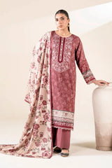 3PC Embroidered Unstitched Lawn Suit | KL-3779 Embroidered KHAS STORES 