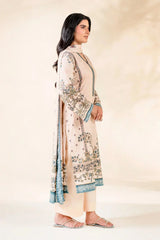 3PC Embroidered Unstitched Lawn Suit | KL-3780 Embroidered KHAS STORES 