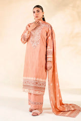 3PC Embroidered Unstitched Lawn Suit | KL-3786 Embroidered KHAS STORES 