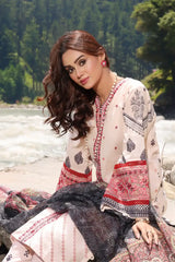 3PC Embroidered Unstitched Lawn Suit KOE-2166 Embroidered KHAS STORES 