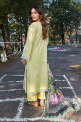3PC Embroidered Unstitched Lawn Suit KSC-3143 Embroidered KHAS STORES 
