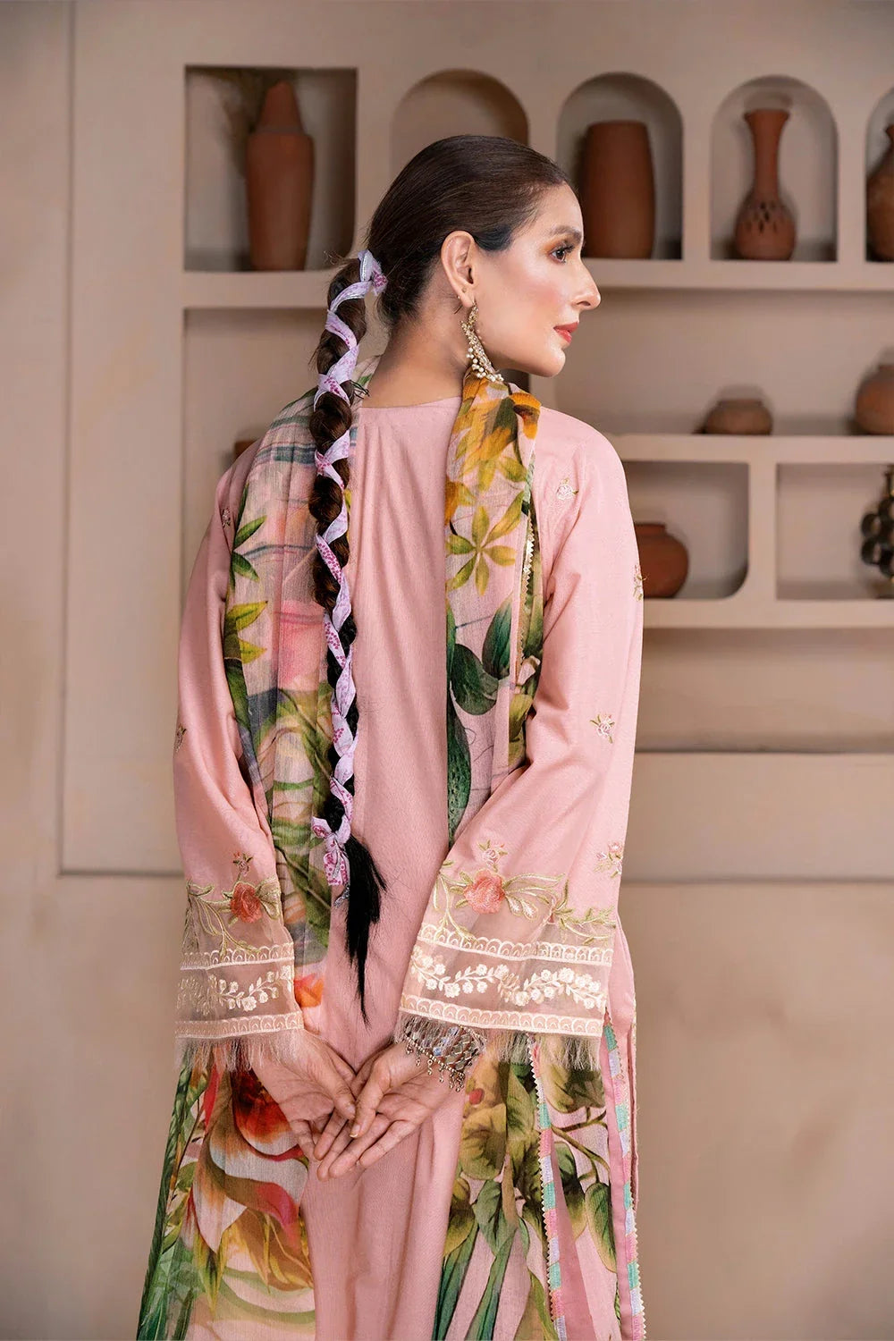 3PC Embroidered Unstitched Lawn Suit KSC-3359 Embroidered KHAS STORES 