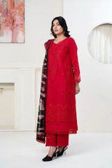 3PC Embroidered Unstitched Lawn Suit KSC-3361 Embroidered KHAS STORES 