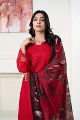 3PC Embroidered Unstitched Lawn Suit KSC-3361 Embroidered KHAS STORES 