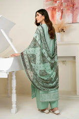 3PC Embroidered Unstitched Lawn Suit KSC-3370 Embroidered KHAS STORES 