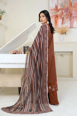 3PC Embroidered Unstitched Lawn Suit KSC-3376 Embroidered KHAS STORES 