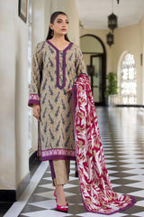 3PC Printed Unstitched Khaddar Suit KKH-2903 Printed KHAS STORES 