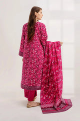 3PC Printed Unstitched Lawn Suit KLA-3264 Printed KHAS STORES 