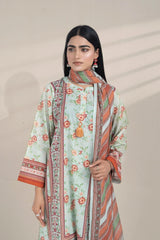 3PC Printed Unstitched Lawn Suit KLA-3269 Printed KHAS STORES 