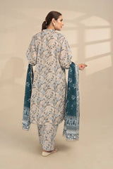 3PC Printed Unstitched Lawn Suit KLA-3276 Printed KHAS STORES 