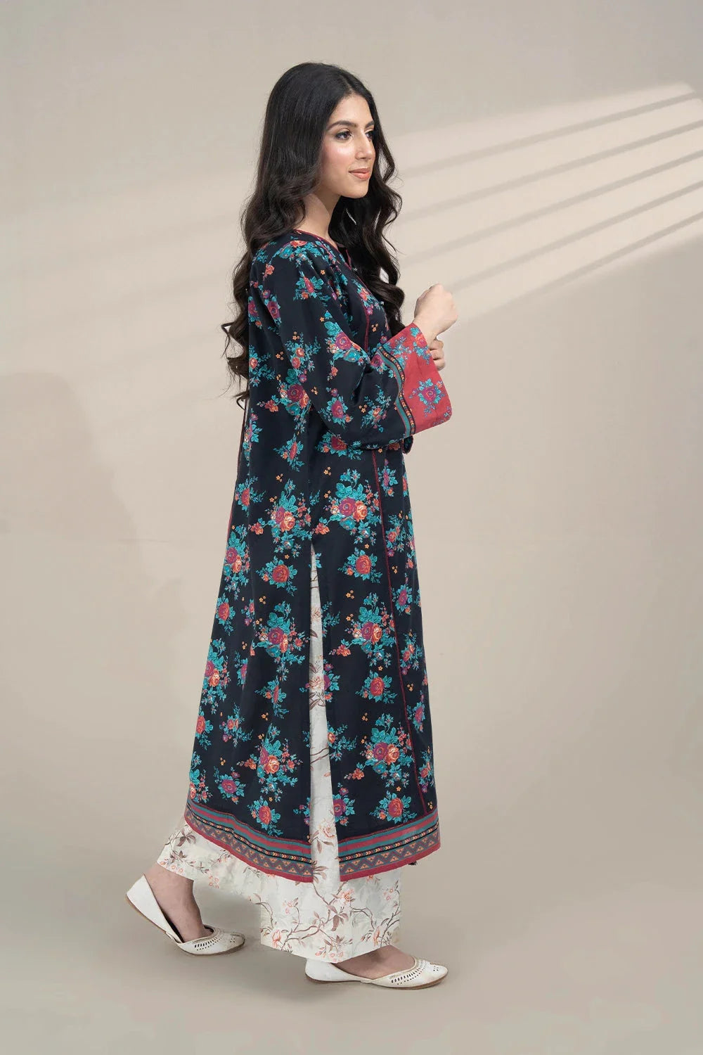 3PC Printed Unstitched Lawn Suit KLA-3278 Printed KHAS STORES 