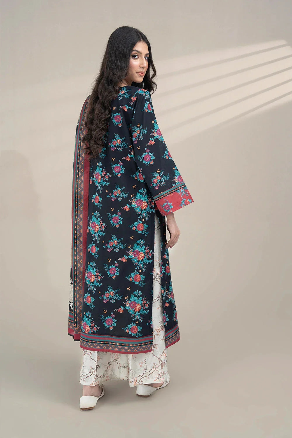 3PC Printed Unstitched Lawn Suit KLA-3278 Printed KHAS STORES 