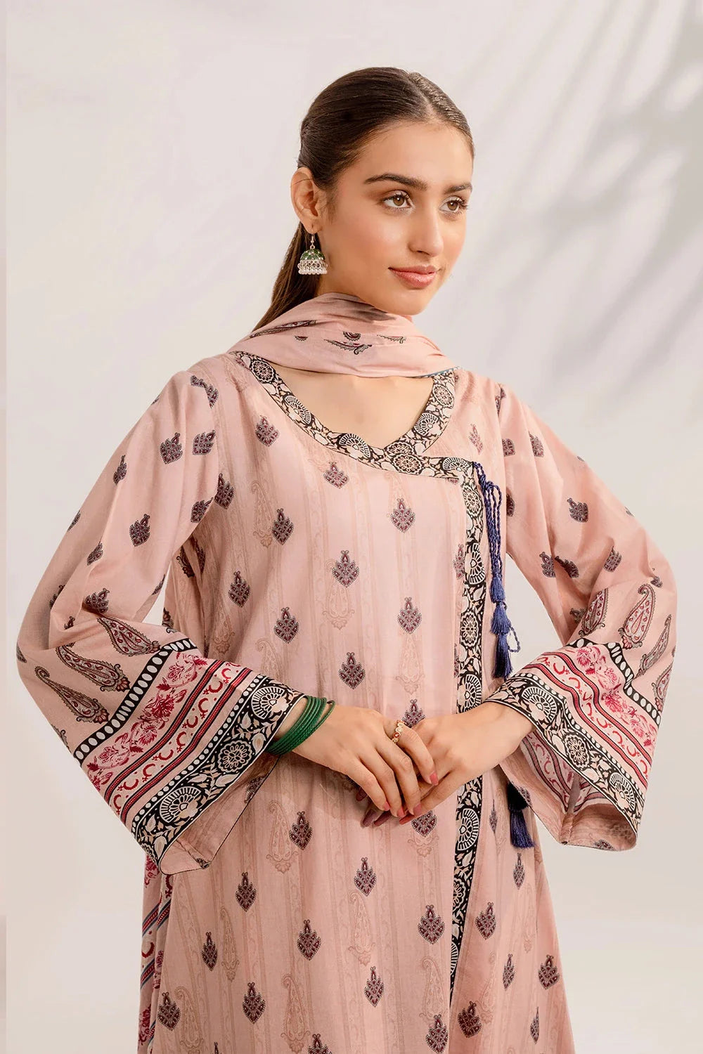 3PC Printed Unstitched Lawn Suit KLA-3289 Printed KHAS STORES 