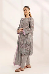3PC Printed Unstitched Lawn Suit KLA-3293 Printed KHAS STORES 