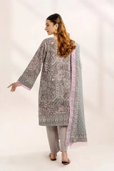 3PC Printed Unstitched Lawn Suit KLA-3293 Printed KHAS STORES 