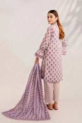3PC Printed Unstitched Lawn Suit KLA-3297 Printed KHAS STORES 