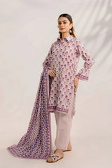 3PC Printed Unstitched Lawn Suit KLA-3297 Printed KHAS STORES 